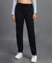 Urbano Fashion Women's Dark Grey Regular Fit Washed Jogger Jeans