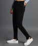 Urbano Fashion Women's Dark Grey Regular Fit Washed Jogger Jeans