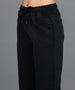 Urbano Fashion Women's Dark Grey Regular Fit Washed Jogger Jeans