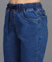 Urbano Fashion Women's Light Blue Regular Fit Washed Jogger Jeans