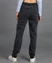 Urbano Fashion Women's Grey Regular Fit Washed Jogger Jeans