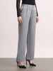 Women's Light Blue Loose Baggy Fit Solid Korean Pants Stretchable
