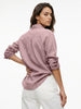 Women's Lilac Lyocell Full Sleeve Relaxed Fit Concealed Placket Casual Solid Shirt with Regular Collar
