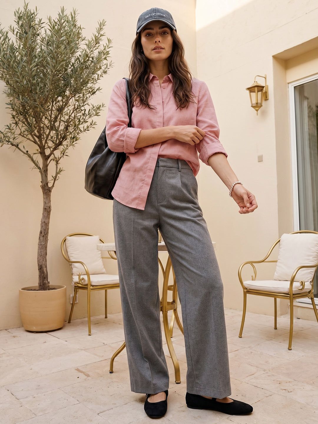 Women's Pink Lyocell Full Sleeve Relaxed Fit Concealed Placket Casual Solid Shirt with Regular Collar
