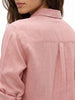 Women's Pink Lyocell Full Sleeve Relaxed Fit Concealed Placket Casual Solid Shirt with Regular Collar