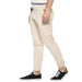 Men's Cream Casual Chino Jogger Pants Slim Fit Stretch
