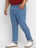 Men's Light Blue Regular Fit Denim Jeans Stretchable