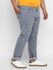 Men's Light Grey Regular Fit Denim Jeans Stretchable
