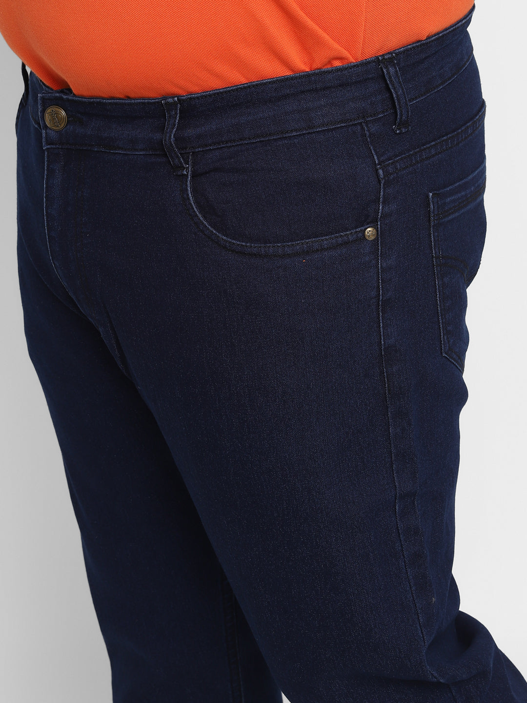 Men's Blue Regular Fit Denim Jeans Stretchable