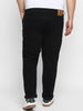 Men's Black Regular Fit Denim Jeans Stretchable