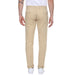 Men's Cream Cotton Slim Fit Casual Chinos Trousers Stretch