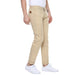 Men's Cream Cotton Slim Fit Casual Chinos Trousers Stretch