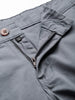 Men's Steel Blue Cotton Slim Fit Casual Chinos Trousers Stretch