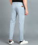 Men Slim Fit Blue Cotton Trousers