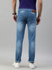 Men's Light Blue Slim Fit Washed Jeans Stretchable