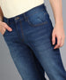 Men's Blue Regular Fit Washed Jeans Stretchable