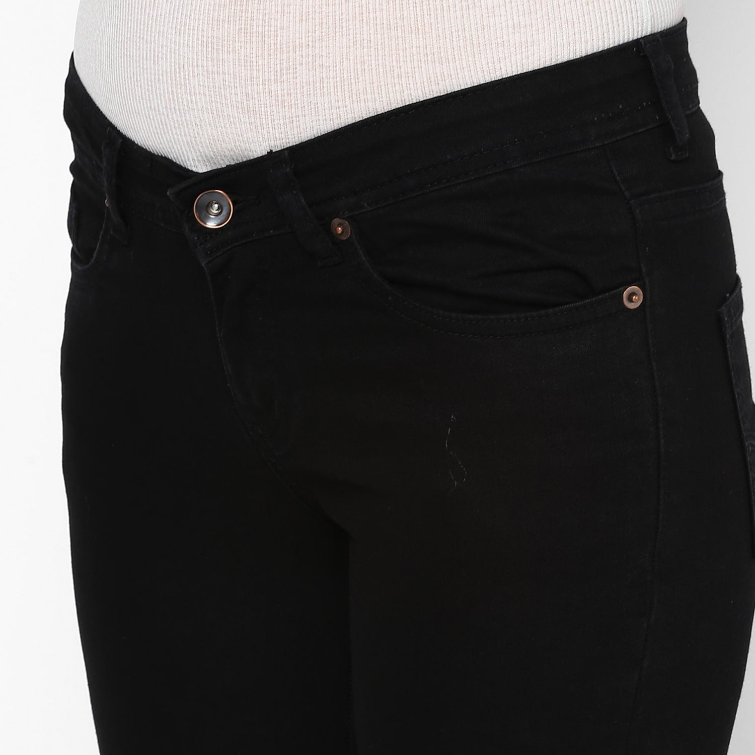 Women's Black Skinny Fit Denim Jeans Stretch
